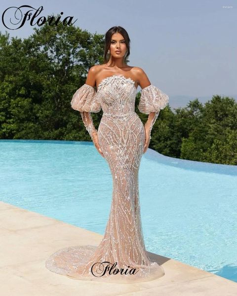 Abiti per feste semplici balli di sirena senza spalline per cocktail sexy per le donne Vestidos de Noche Impegno per gli abiti da fidanzamento