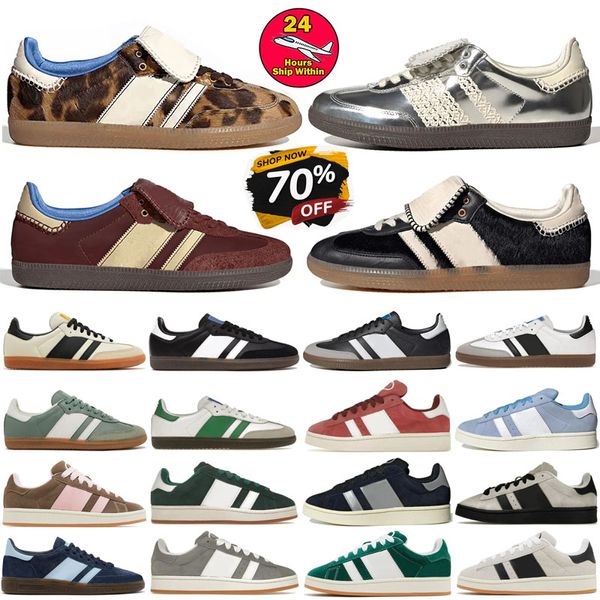 Originals Sapatos Wales Bonner Designer Flat Mens Womens Treinadores VEGAN ADV SPORTY RICO RICO BLANCO BRANCO GOM SAMBABA SNEAKERS CASual Sports Shoe Walesbonner 36-45