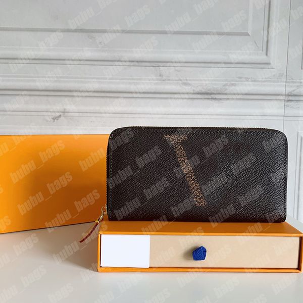 Kahverengi baskılı büyük harfler cüzdan unisex vintage minimalist cüzdan birkaç kart hopper kart sahibi moda fermuar para çantası erkekler mini çanta kadınları fanypacks