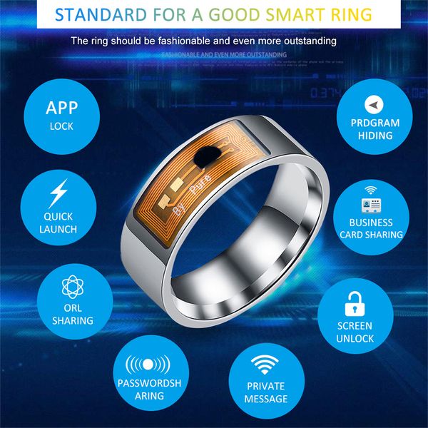 NFC Smart Rings Многофункциональные водонепроницаемые интеллектуальные магии Smart Wear Digital Digital Ring для Android Windows NFC Mobile