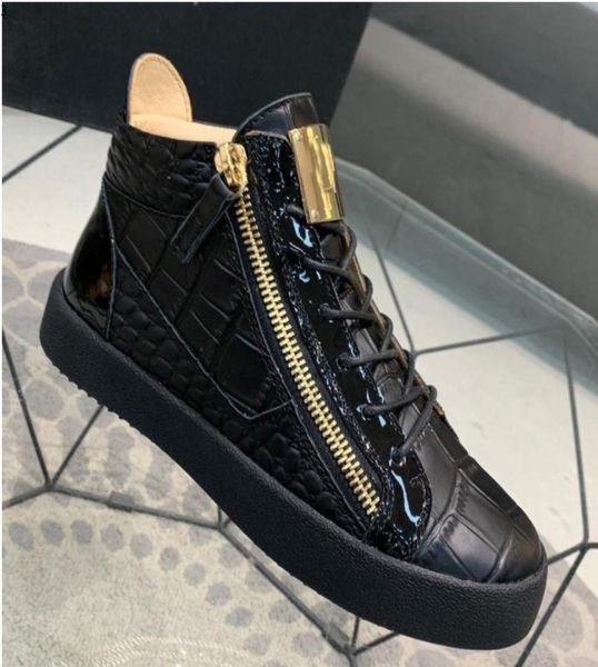 Giuseppe Casual Shoes Real Leder -Sneaker Männerschuhe Chausures de Designer -Lehre Martin Frankie Der Odile Grain Diamond G03202743177