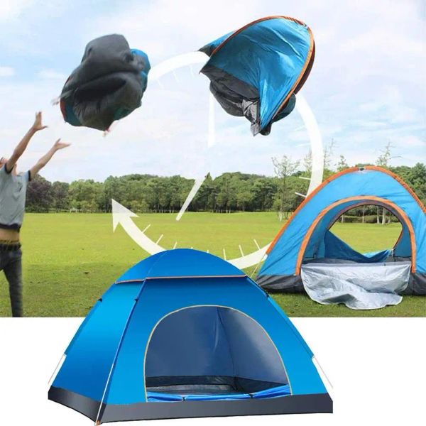 Abrigos 1pcs Automática tenda ao ar livre Família de acampamento fácil Campo aberto tendas ultralight instant