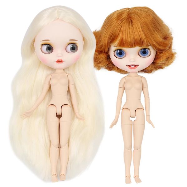 Icy dbs blyth bambola bjd giocattolo giuntura corpo bianco pelle bambola personalizzata faccia da 30 cm regalo per bambini 240403