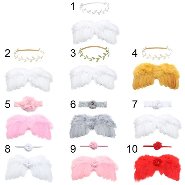 Wing Girls Headwear Kinder Hair Band Angel Wing Baby Foto Requisiten Neugeborene Fotografie Accessoires Kostüme für Säuglinge