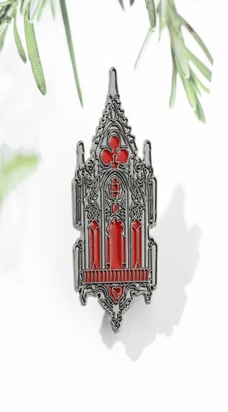 Creative Mysterious Magic Gothic Church Church Metal smalto abiti da labbra cappotti per zaino BASSO BASCHGE Accessori per spille 8106848