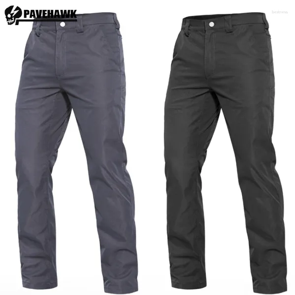 Pantaloni da uomo I pantaloni tattici da uomo impermeabili indossano elastici resistenti comodi affari sport casual slip dritti maschile maschio maschio