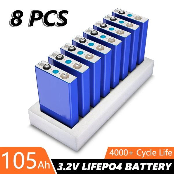 Set 232pcs 3.2V 105Ah LifePO4 Batterie Grade A Akku Lithiumeisen Phosphat Zelle Fai da te Golf Warenkorb Sistema solare