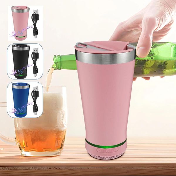 Wasserflaschen Smart Bottle 500 ml Lebensmittelqualität Edelstahl Becher mit Bluetooth -Funktion 1200mAh Batterie Multifunktional