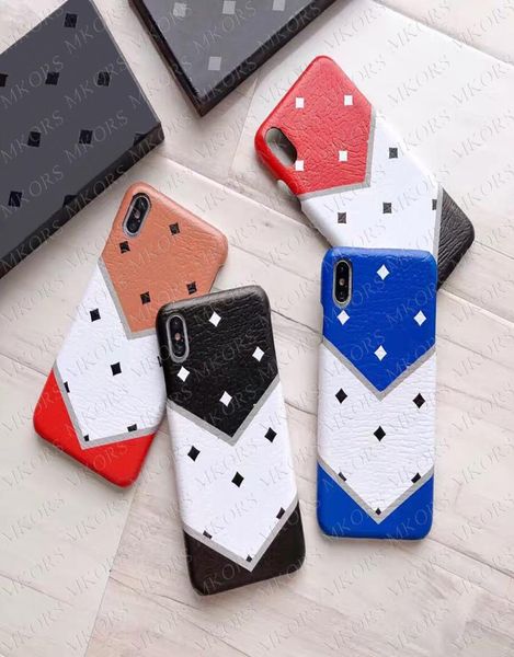 Casos de telefone de padrão oficial da moda para iPhone 13 13Mini 12 Mini 12Pro 11 Pro x xs max xr hard tpu couro capa para iphonex 7575411