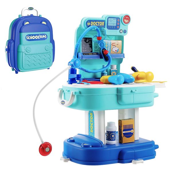 Стетоскоп Kit Child Childrens Toys Dentist Abs притворяется рюкзак доктора 240315