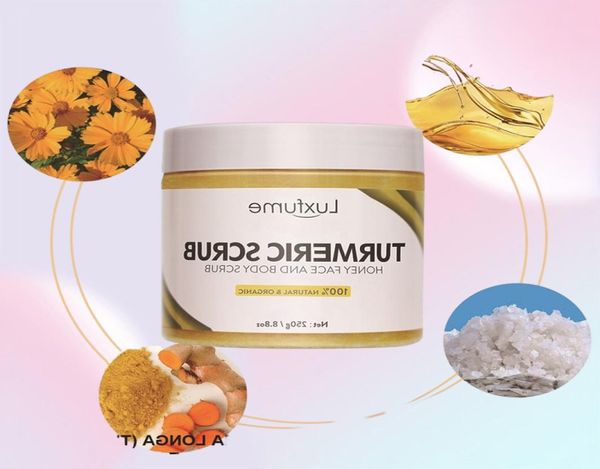 Accessori per bagno Accessori per il corpo Scrub Turcuma Miele di curcuma Naturale Bullizio sbiancante Idratizzante morto liscio 2208316923360