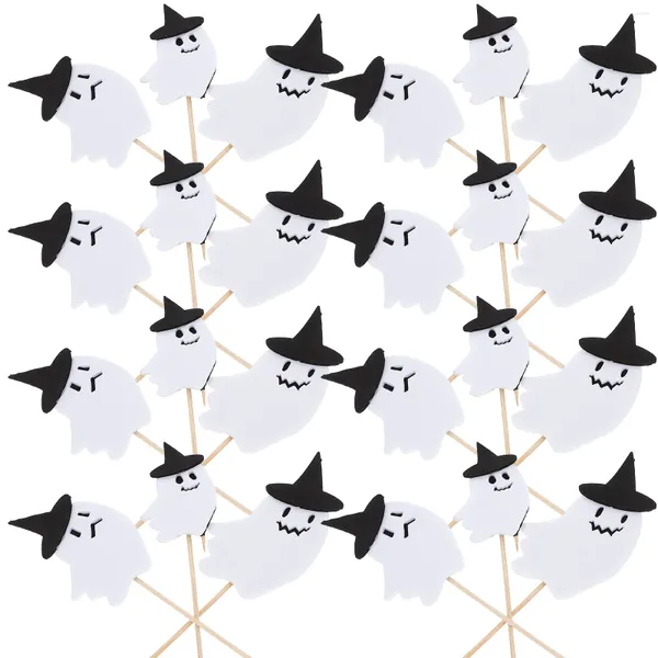 Posate usa e getta 30 pezzi DECORAZIONI HALLOWEEN COKING DESSERT PICCOLA PICCE DECORATIVE TOPPERS