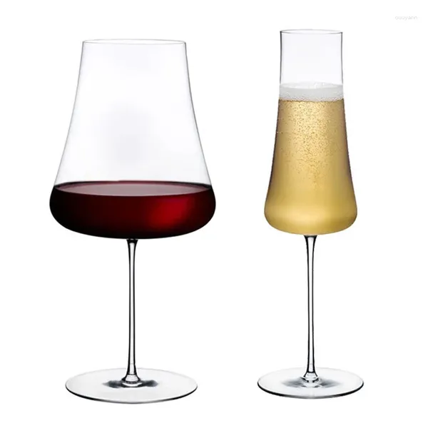 Vini da vino 250-600 ml classici classici cristalli senza piombo in cristallo mandato fatto a mano Lumo di lusso di lusso di whisky degustazione di bicchieri in vetro