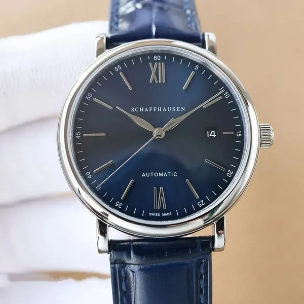 U1 Top-Grade Designer Protofino Uhr 3A+ Qualität 40mm Männer Automatische mechanische Bewegung Uhren Saphirkristall Echtes Lederband Armbanduhr 9003