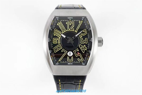 2024ABF Factory Mens Relógio 2824 Movimento largo 44mm de comprimento 54 mm 316 Caixa de aço Sapphire Crystal Glass 28800 Amplitude de alta frequência