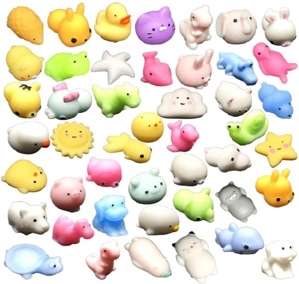 Kawaii Squishy Animal Fidget Toy Squeeze Mochi Rising Antistress Ball Pack Zestaw Panda Cat Star Soft Sticky Cute Funny Decompress6663833