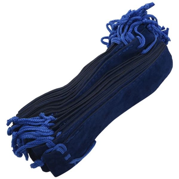 Bolsas 150 PCs Blue Velvet Caneta Bolsa de caneta de capa de caneta de caneta única capa