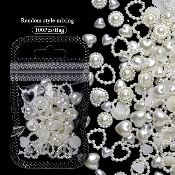 3D Rhinestone Beyaz Şerit Reçine Yay Çivi Tahıl Parçaları Çivi Sanat Dekorasyon Aksesuarları DIY Manikür Tasarımı için Malzemeler 240401