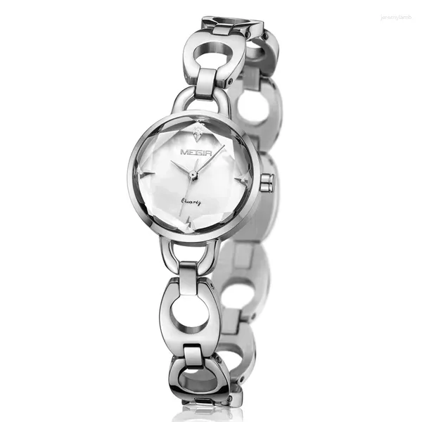 Armbanduhren hochwertige Uhr Watch Women Fashion Casual Ledergürtel Uhren einfache Damen -Dial -Quarzuhr