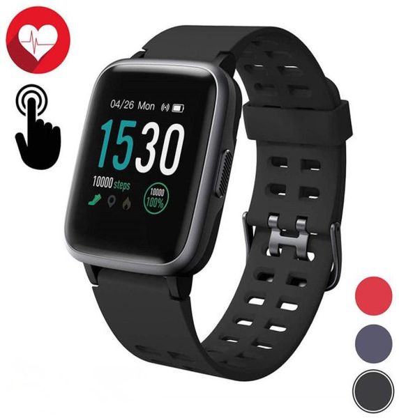 Smartwatch IP68 Wasserdicht Fitness Tracker Herzfrequenzmesser Schrittzähler Sport Smart Armband für Outdoor Smartwatch Reloj inte9464498