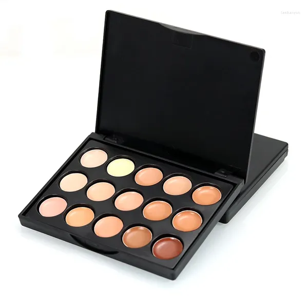 Bettwäsche Sets 15 Farben Concealer Palette Mini Foundation Make -up Basis Farbkorrektor Kontur Gesichtsabdeckung Spot langlebig Kosmetik