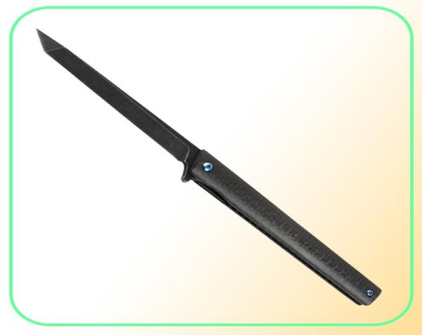 Facas táticas de caneta mágica m390 lâmina dobrável faca alça de fibra de fibra de caça tática de abertura rápida de sobrevivência de sobrevivência edc também4159256