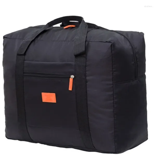 Duffel Bags Tragbare Reisetasche Nylon Wasserdichte Sport-Gymnastiktasche für Frauen Große Kapazität Aufbewahrungsgepäck Handtasche