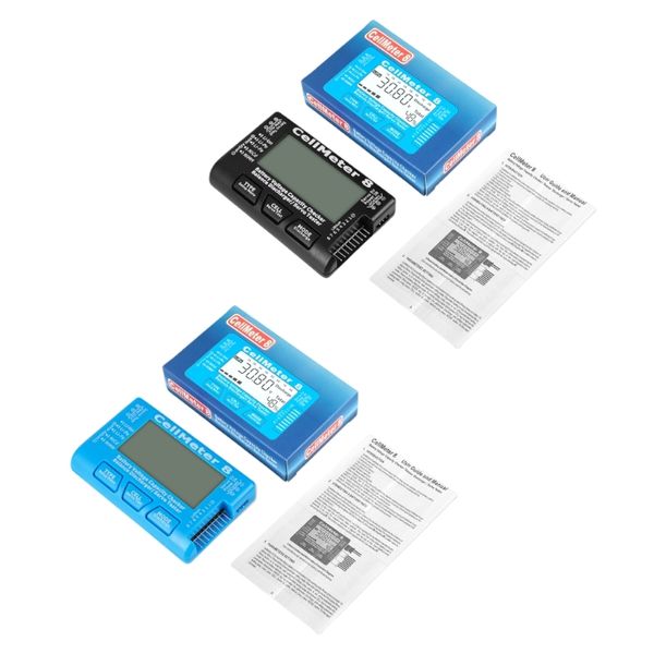 RC Cell Meter 8 -Kapazitätsprüfer Digital Batteriespannungspannungsprüftester Neu