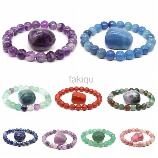 Pietre di massaggio rocce naturale ametista lapis lazuli rosa quarzo pietra da 8 mm per perline di energia bracciale guarigione gioiello circolazione del sangue stimola la salute 240403