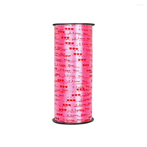 Geschenkverpackung 1 PC 100 Crimped Ribbon Heart Ballon String Roll für Party Festival Basteldekor Florist Blumen Dekoration