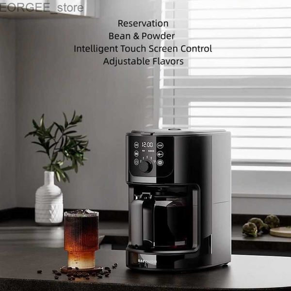 Kaffeemaschine Sapoudr EQ20 Commercial Coffee Maker Home Americano Intelligent Touchscreen -Retention Automatische Kaffeemühle Y240403