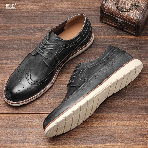 Casual Shoes Herren Leder Kopfschicht Cowide Trend Sport Spürhändler Großgröße A1