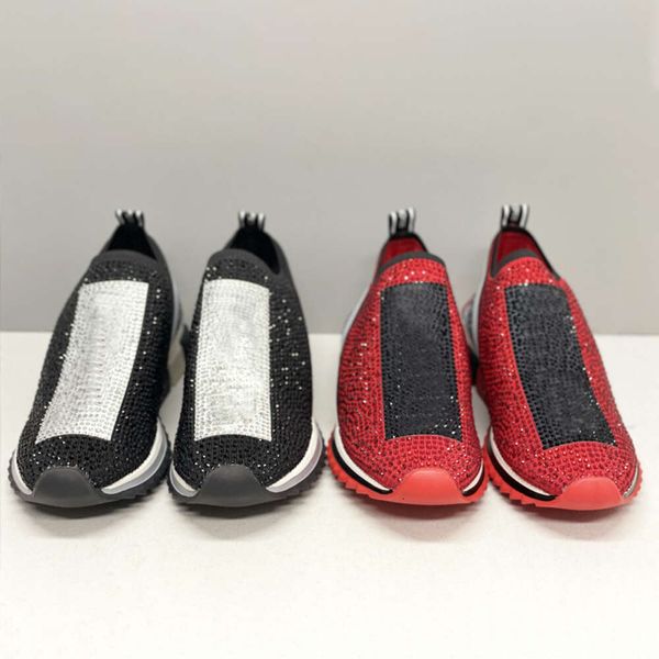 scarpe designer da uomo sneaker glitter sneaker in rete cristalli scarpe da donna scarpe sneaker con scatola 442