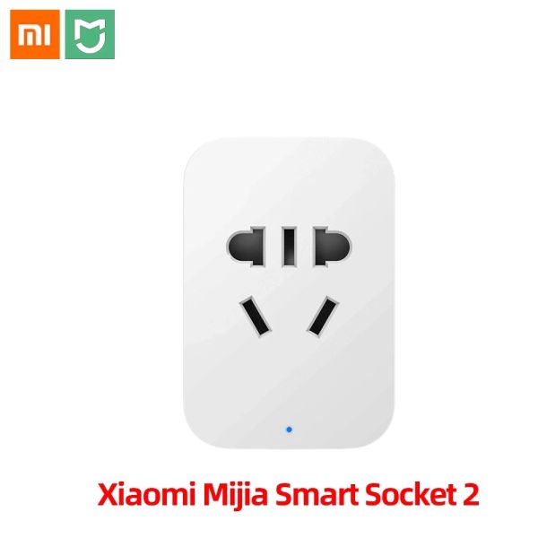 Steuerung Original Xiaomi Mijia Smart Home Socket 2 WiFi Telefon Wireless Fernbedienung Smart Plug 2 für Smart Mi App -Fernbedienungsstecker