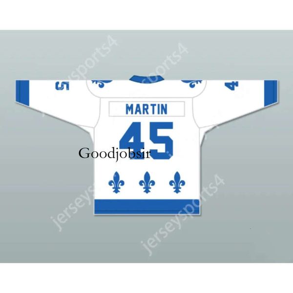 Gdsir Custom ROBERT MARTIN 45 LE NATIONAL DE QUEBEC HOCKEY JERSEY- LANCE ET COMPTE NEW Top Ed S-M-L-XL-XXL-3XL-4XL-5XL-6XL