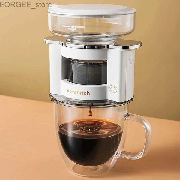 Caffettiere Coffee Macchina da caffè Manuale automatico Brewing Macchina da caffè Electric Electric Ruota Extraction può filtrare lattina negli Stati Uniti Y240403