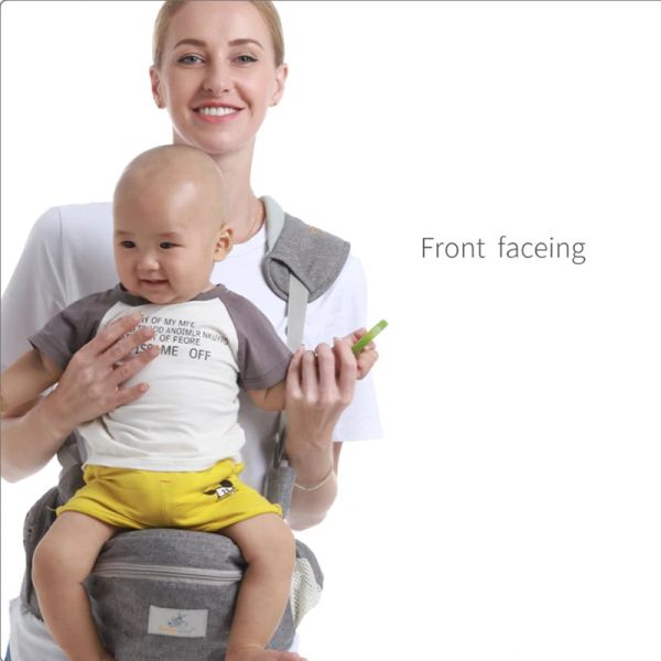 Portador de bebê ergonômico portátil portátil infantil na cintura de assento de quadril tira frontal voltada para frente de cangur