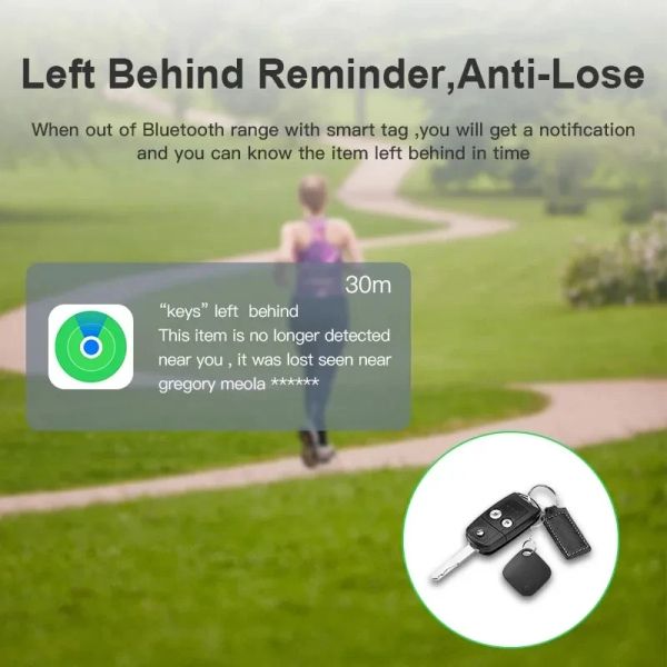 Akıllı Bluetooth GPS Tracker, iPhone Etiket Değiştirici Bulunan MFI Nominal AirTag için Uygulamam Anti Lost Hatırlatma Cihazı ile Çalışır