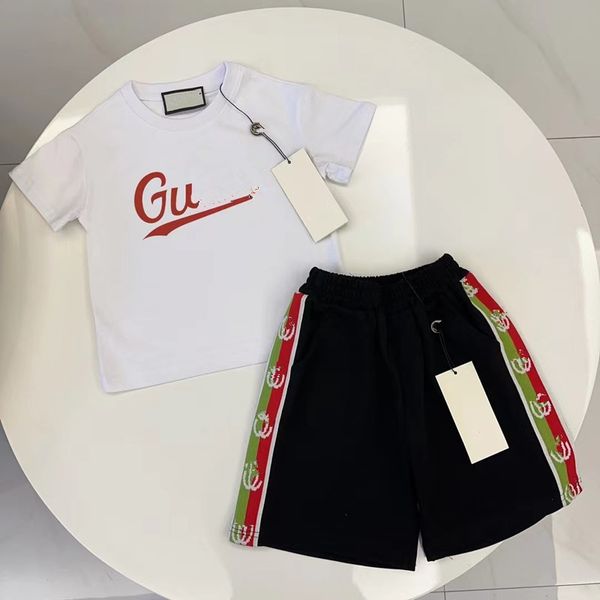 Kinder Designer Jungen Mädchen Mode gedruckte Set T-Shirt Shorts Baby Casual Kids Sportswear 2 Teile Größe 90 cm-150 cm B13