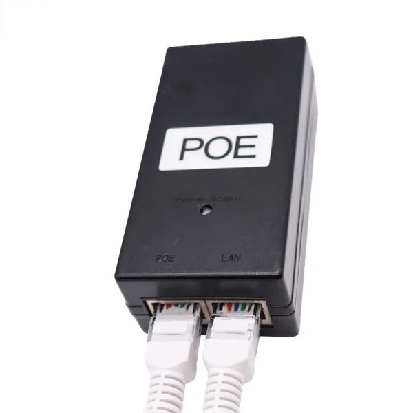 Новый 2024 Poe Power Supply DC Adapter 24V 0,5A 24W Desktop Power Power Инжектор Ethernet Adapter Adapter Adapter Acdapter Accessories Accessories для