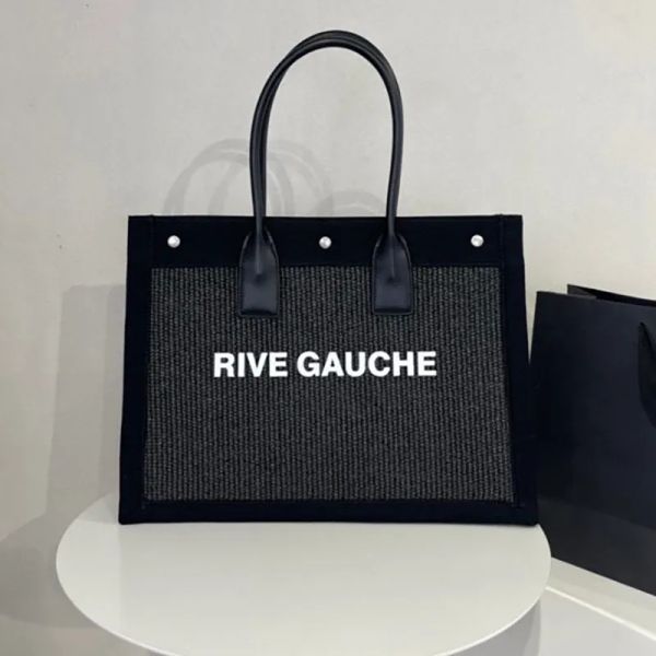 Сумка для сумки роскошная сумочка для покупок дизайнерские сумки на плечах Rive Gauche Fashion Outdoor Travel Sumbags Лучший подарок CSG2404037-20