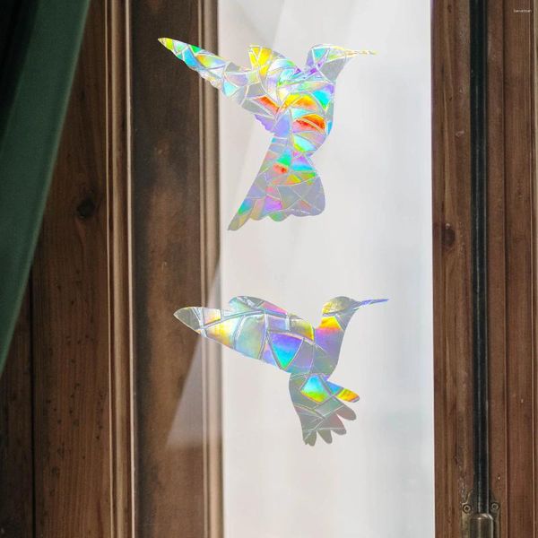 Papéis de parede Hummingbird Decorativo adesivo de janela estática adesivos estáticos para se apegar a Windows Anti -Colision Decoration