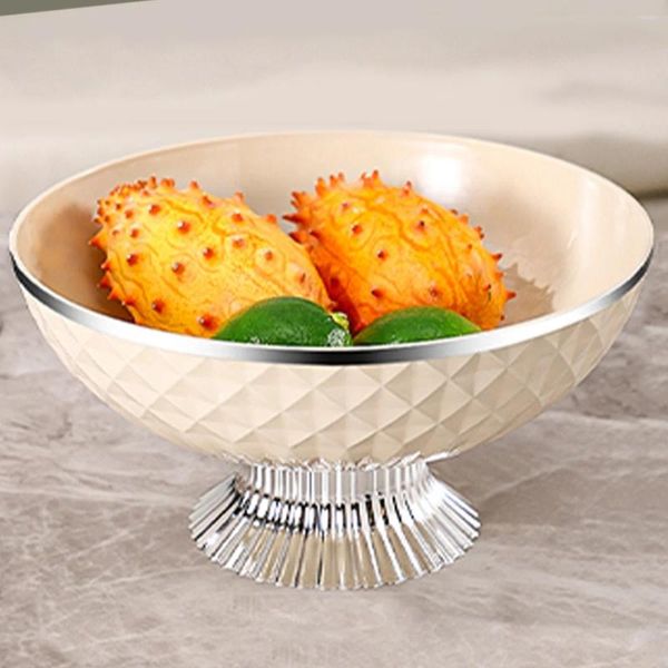 Тарелки WORTHBUY Кухонные миски для фруктов Большая емкость Пластиковая сухая тарелка Поднос для конфет с дренажем Посуда