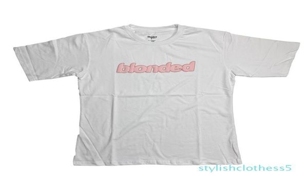 Camisetas masculinas de verão Moda Frank Ocean Blonded Tee High Street Sleeve Camisas Casuais T01S058384502