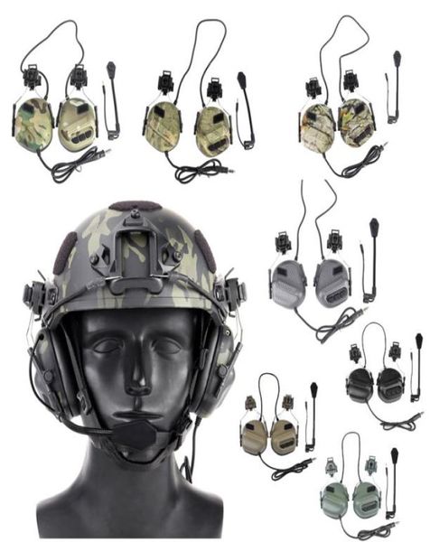 Outdoor Tacitcal Kopfhörer Helm Schnelle Taktische Headset Kopfhörer Ausrüstung Airsoft Paintball Schießen Kampf NO150153934598