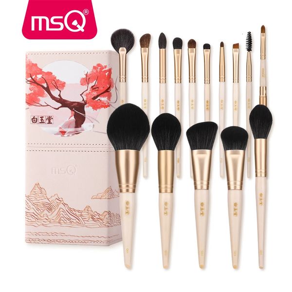 Busie per trucco MSQ Set di ciglia a polvere per ciglia a polvere di base per ciglia l'ombretto Brush Mescola per capelli naturali Make Up 240403