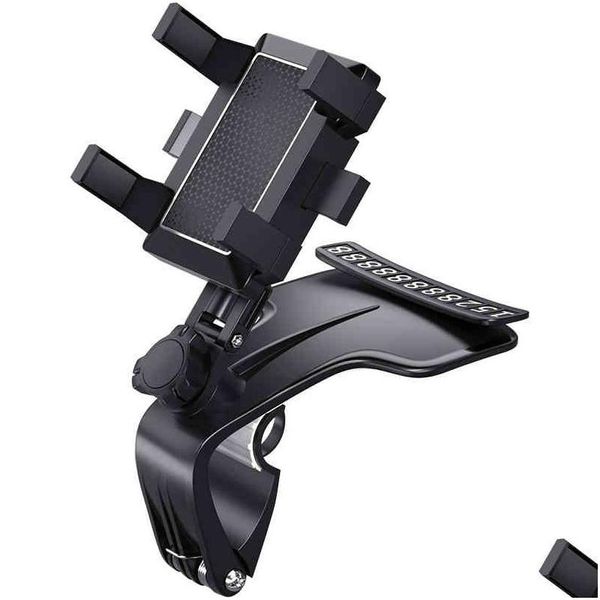 Suporte de carro 360 graus Smartphone Stands Rack Dashboard Suporte para Grip Phone Mobile Bracket Drop Drop Automobiles Motorcyc otdqu