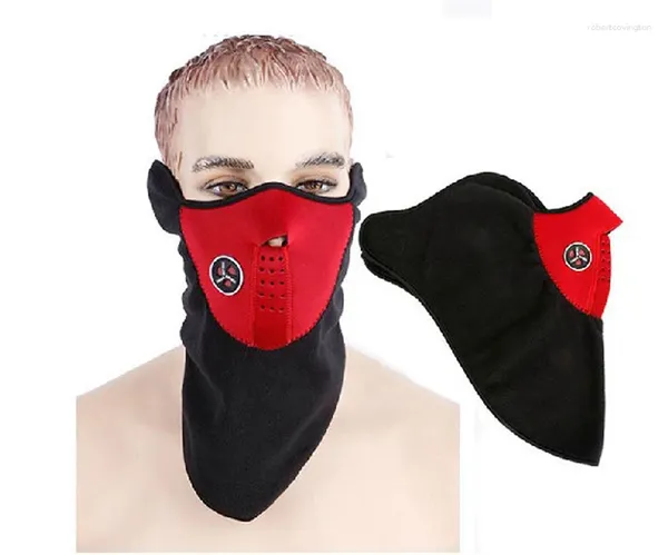 Set da corsa Calda bici in pile a mezza faccia Maschera Copertura Protezione per ciclismo Sports Sports Sports per la guardia del collo inverno all'aperto Scarf