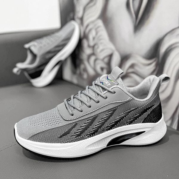 2024 New Men Women Running Shoes Running Black White cinza Moda respirável clássica Confortável jogging Anti-Slide Soakers Casual Sneakers Mens treinadores