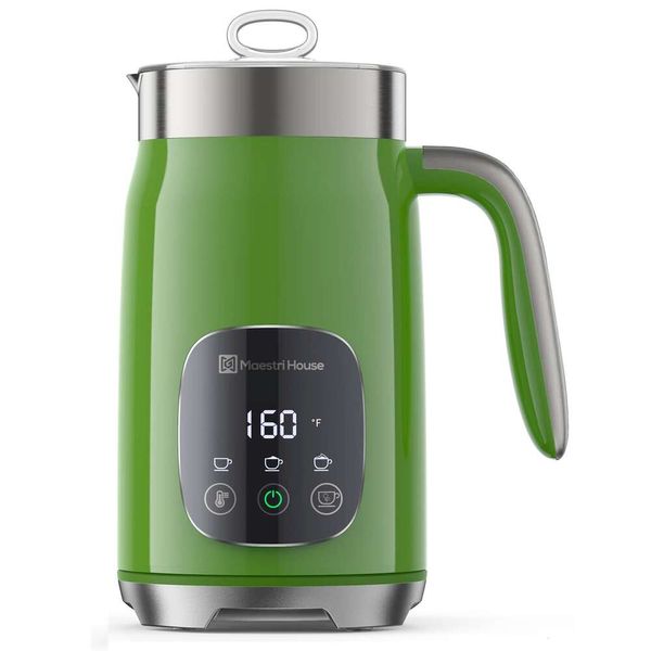 Maestri House Variable Temperation espessura e vaporizador, 14,5 onças /400 ml de espuma de controle de toque inteligente, café com leite, leite quente, memória de chocolate quente